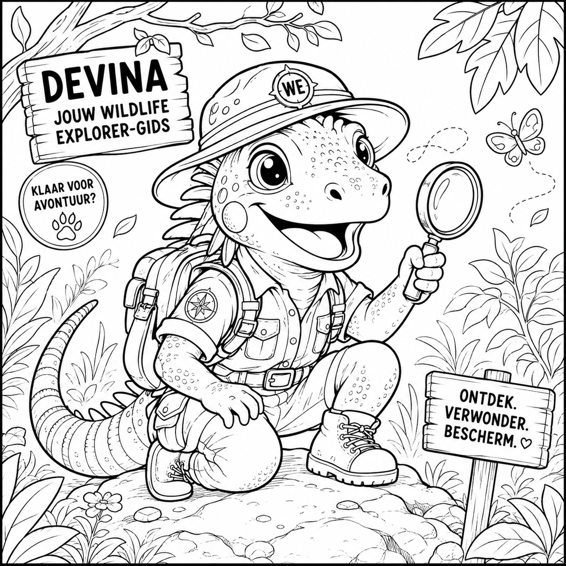 Gratis dierenkleurplaten – jouw Wildlife Explorer-missie