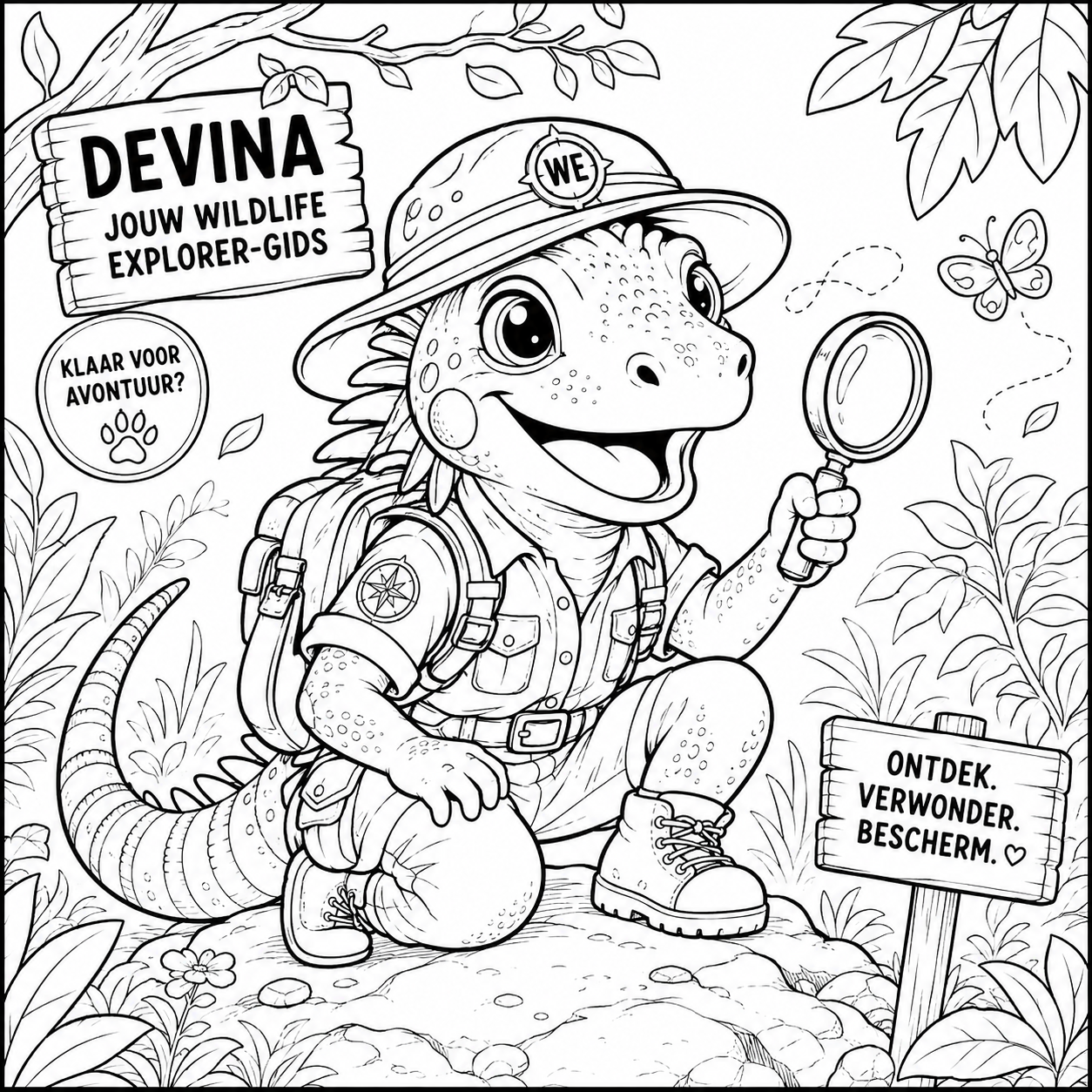 Gratis dierenkleurplaten – jouw Wildlife Explorer-missie