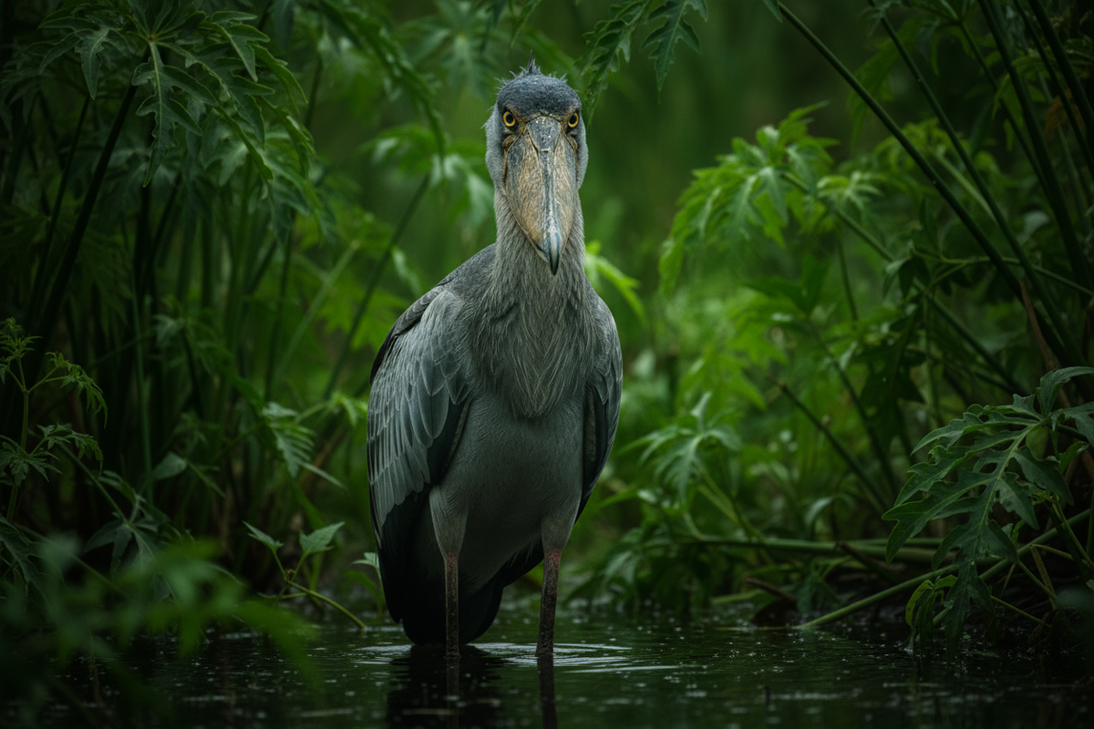 De schoenbekooievaar: een levende dinosaurus?