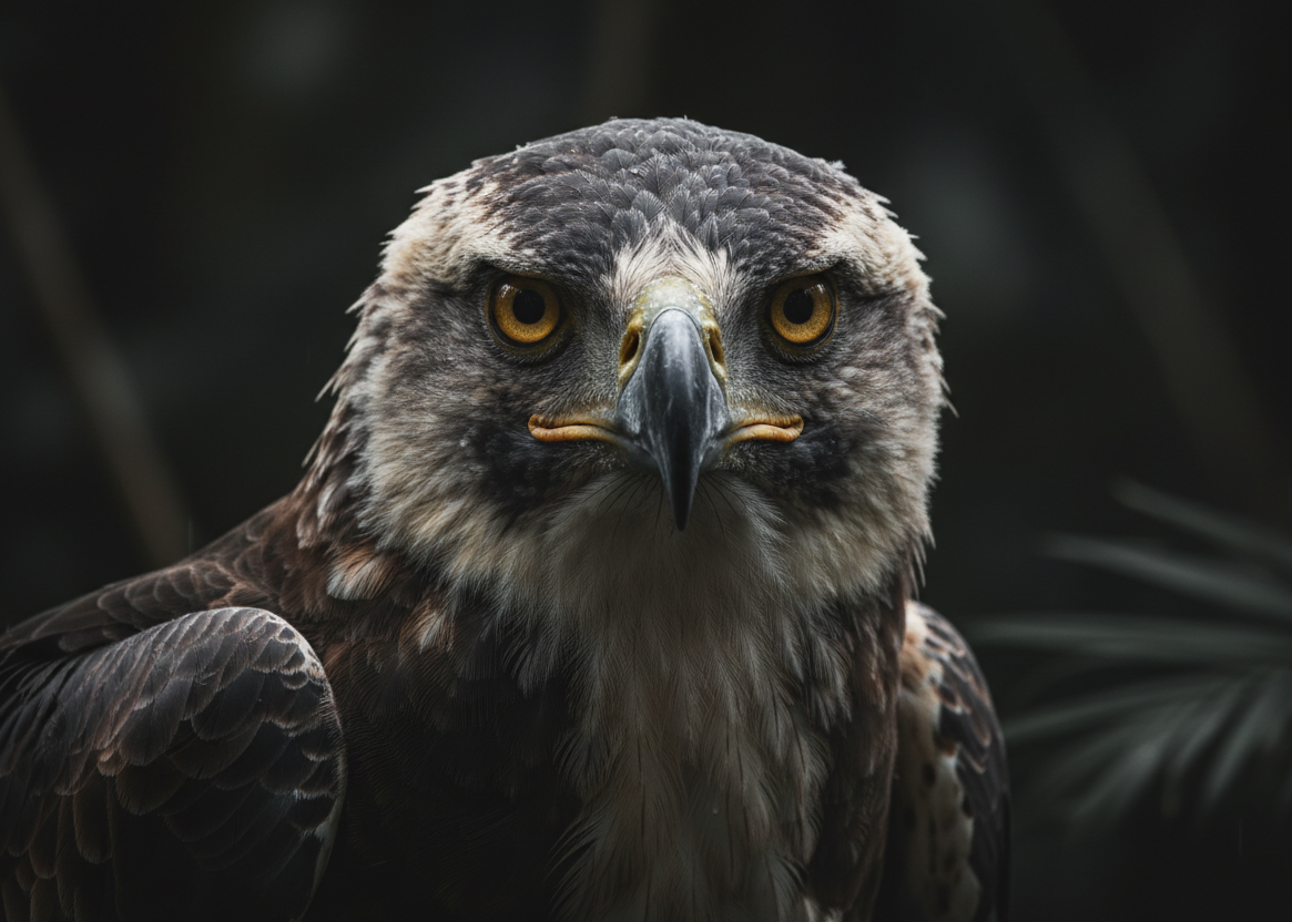 Harpij roofvogel close-up