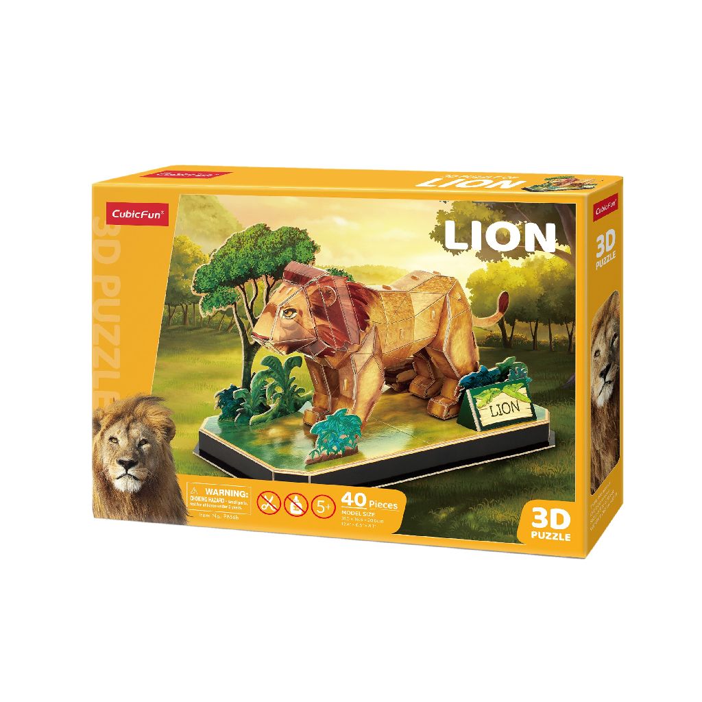 Cubic Fun 3D Puzzel Leeuw – Wildlife Explorer