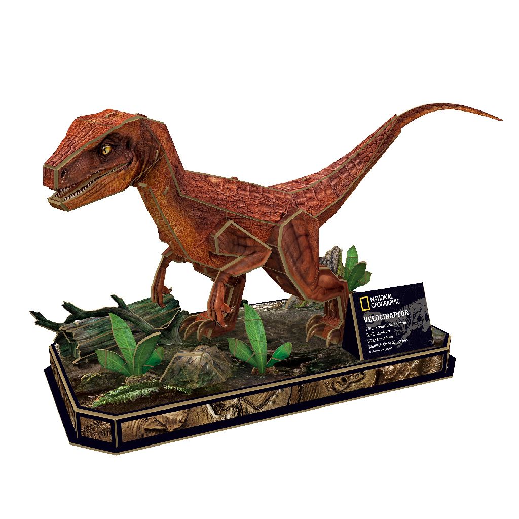 Cubic Fun 3D Puzzel NG Velociraptor – Wildlife Explorer