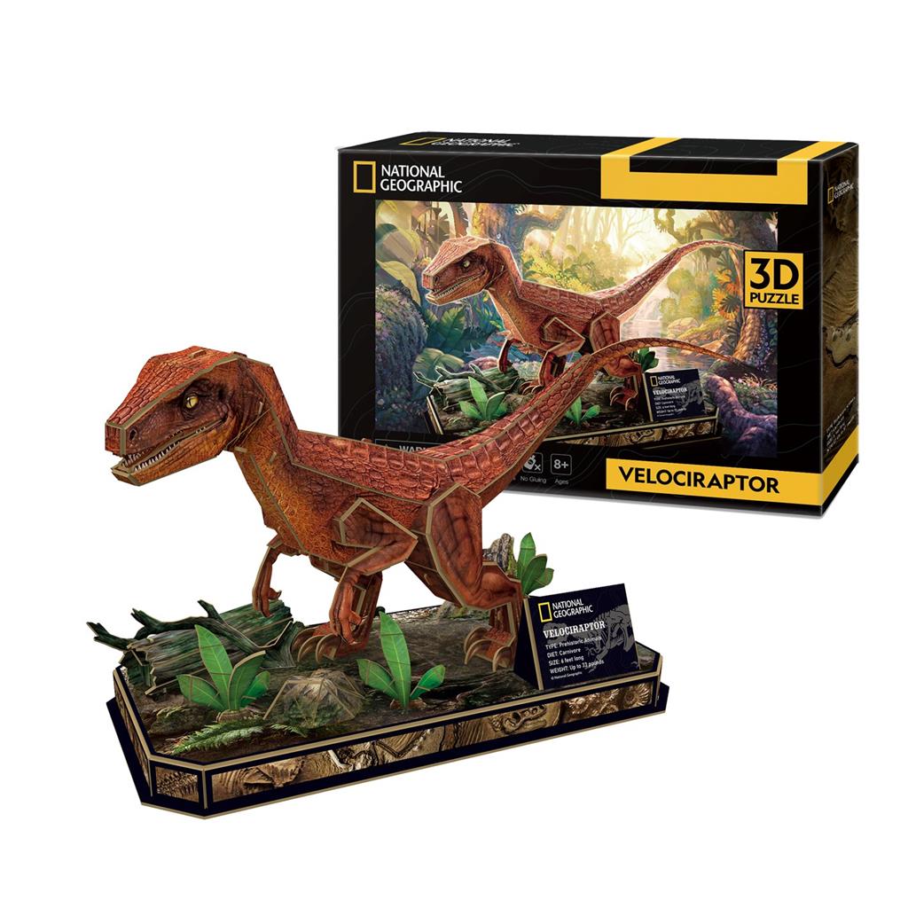 Cubic Fun 3D Puzzel NG Velociraptor – Wildlife Explorer