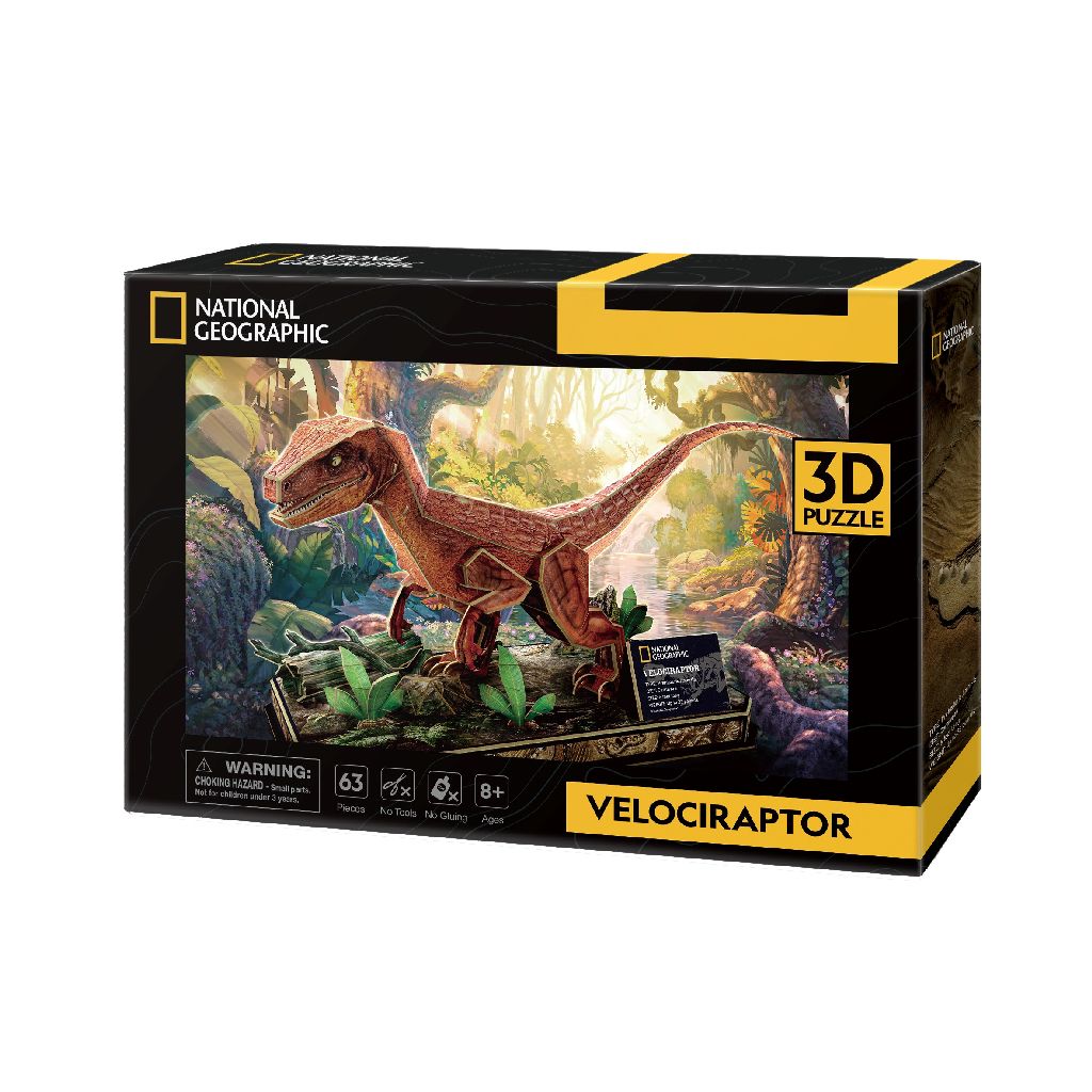 Cubic Fun 3D Puzzel NG Velociraptor – Wildlife Explorer