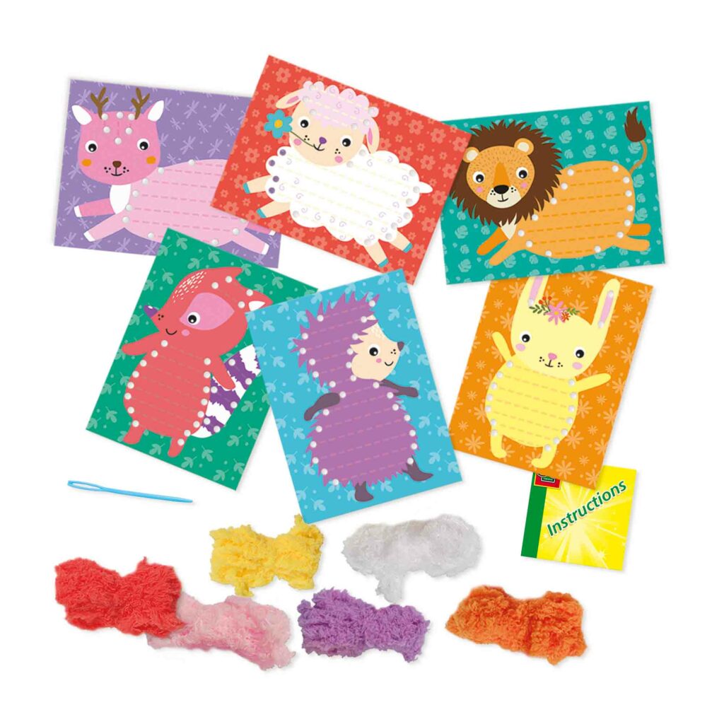 SES Fluffy dieren borduren