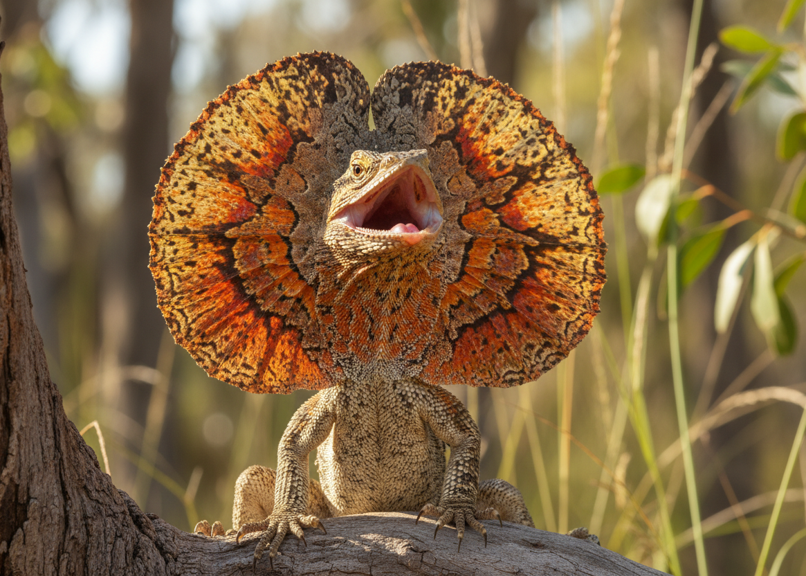 Frilled Lizard magnet