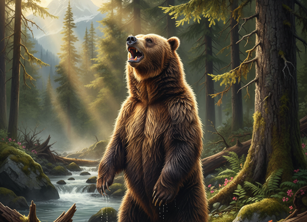 Grizzly Bear Magnet