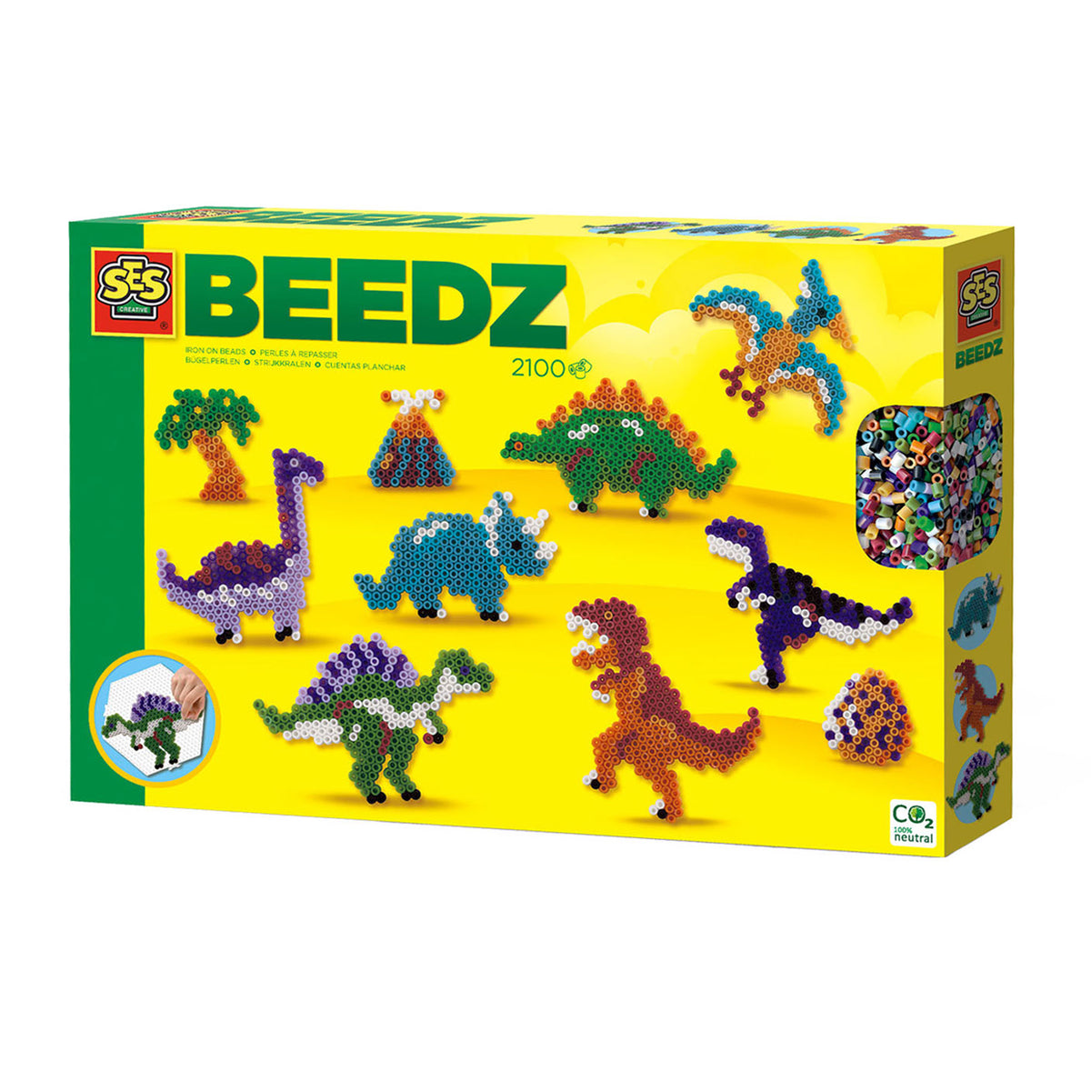 SES Beedz Strijkkralen - Dino Wereld