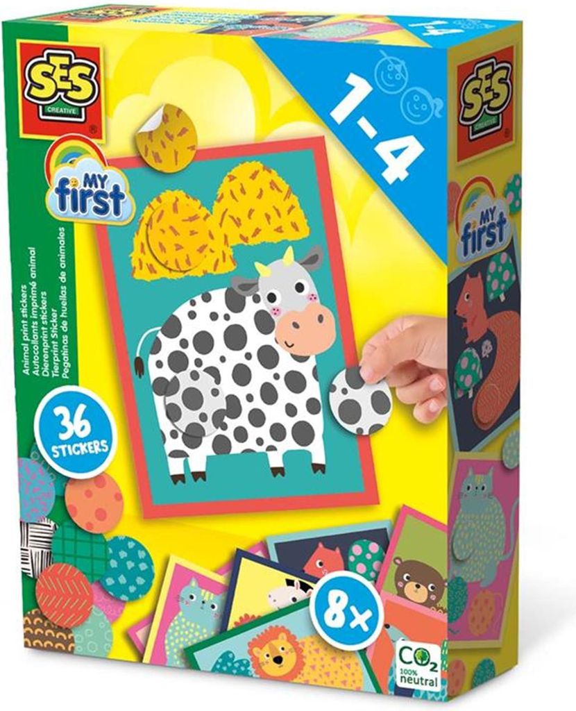 SES My First Dierenprint Stickers – Wildlife Explorer Kids