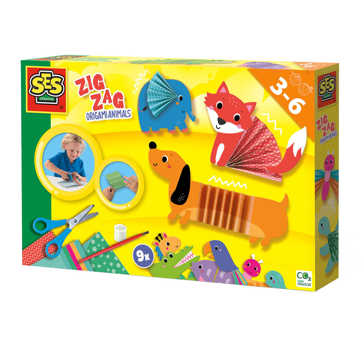 SES Zig Zag Origami Dieren verpakking