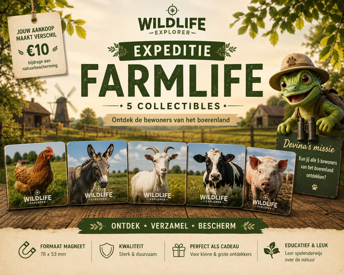 Wildlife Explorer – Expeditie Farmlife | 5 Collectibles