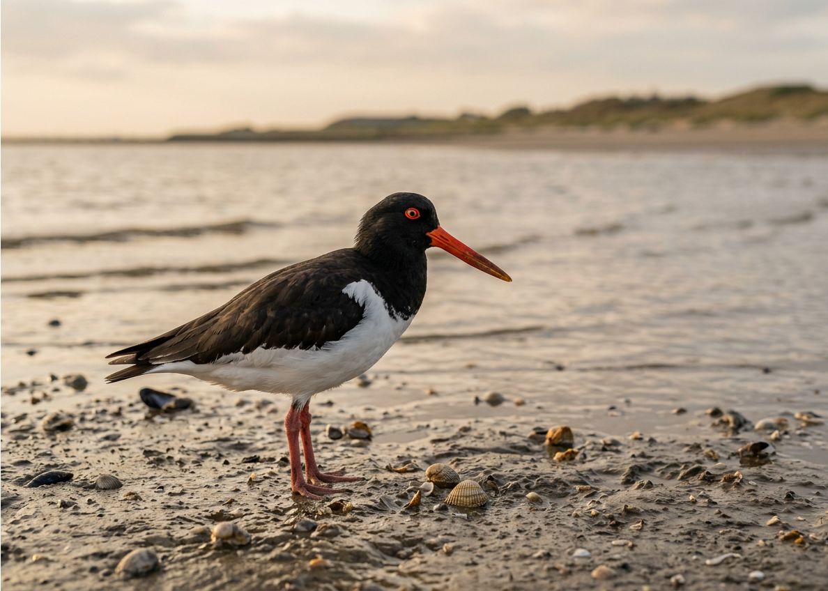 Scholekster aan de Zeeuwse kust